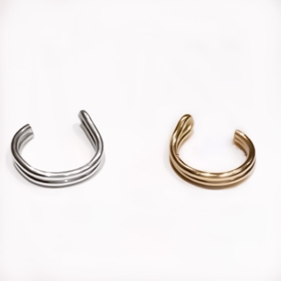 Fake Nose/Lip Ring Clip On Cheater Piercing Cuff - Picture 2 of 5